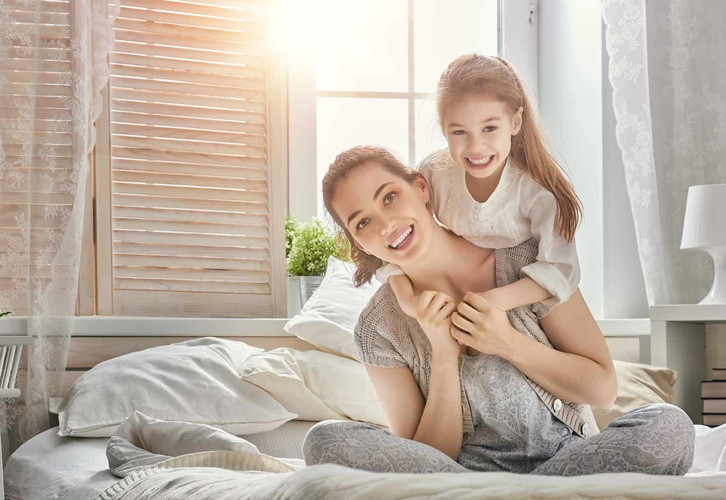 Woman and child