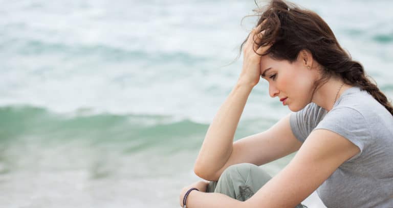 Woman with health condition