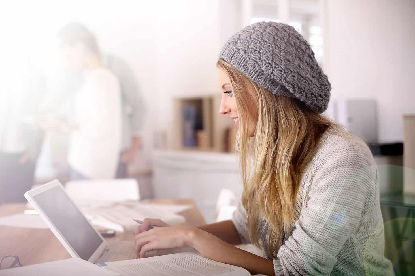 Woman on laptop