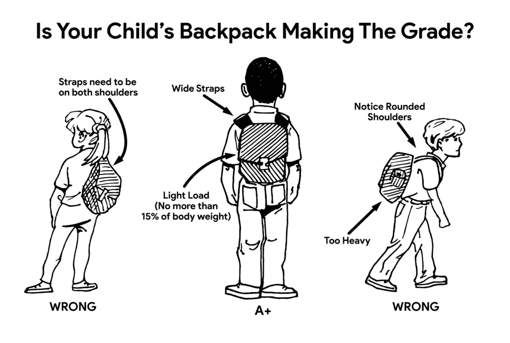 Back to school | proper backpack fitting